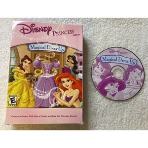 Disney Princess Magical Dress Up PC CD-ROM Disc Only Video Game Belle Ariel Jasm